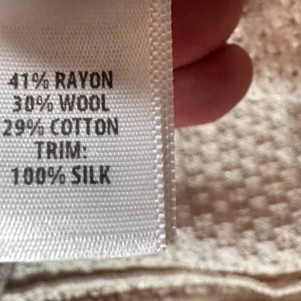 St John Womens Midi Dress Tweed Wool Blend Cream Sz 6 Made in USA Luxury Formal - Picture 9 of 12